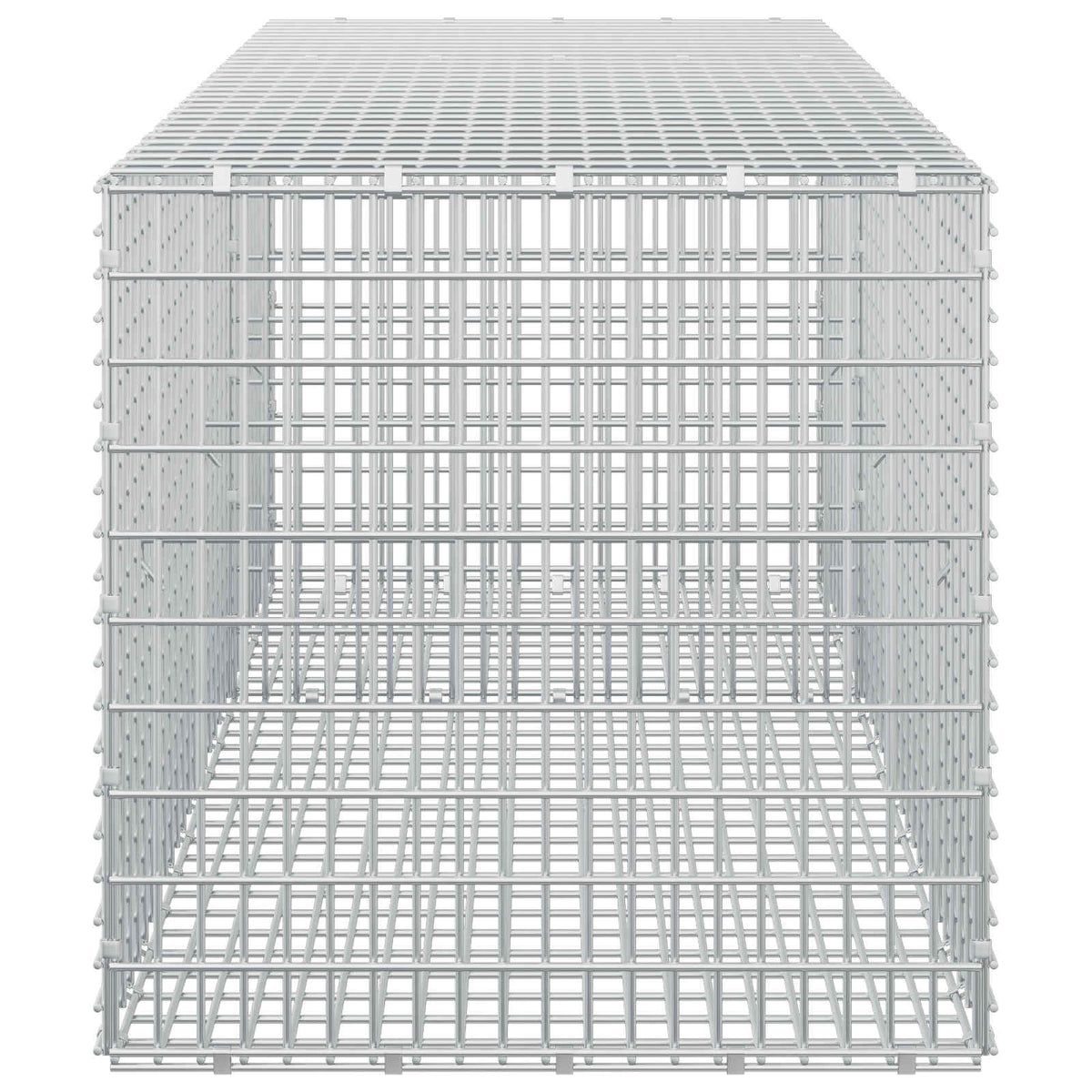 vidaXL Gabion z drutu 3,5 mm i siatką 5x2,5 cm 150x50x50 cm