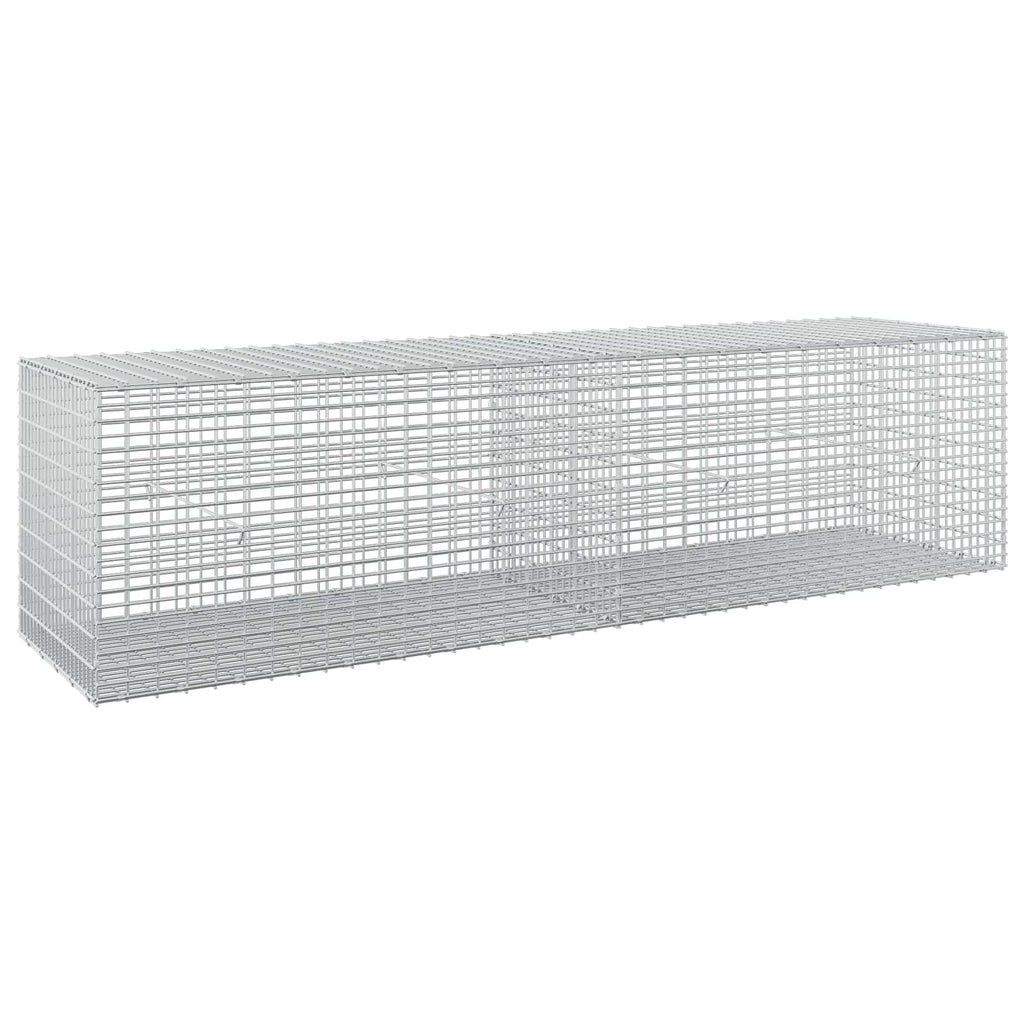 vidaXL Gabion z drutu 3,5 mm i siatką 5x2,5 cm 200x50x50 cm