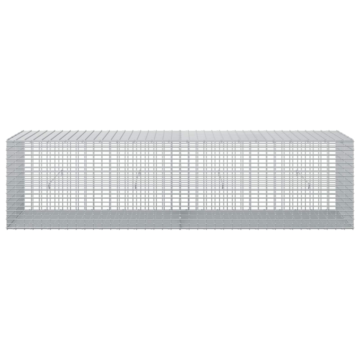 vidaXL Gabion z drutu 3,5 mm i siatką 5x2,5 cm 200x50x50 cm