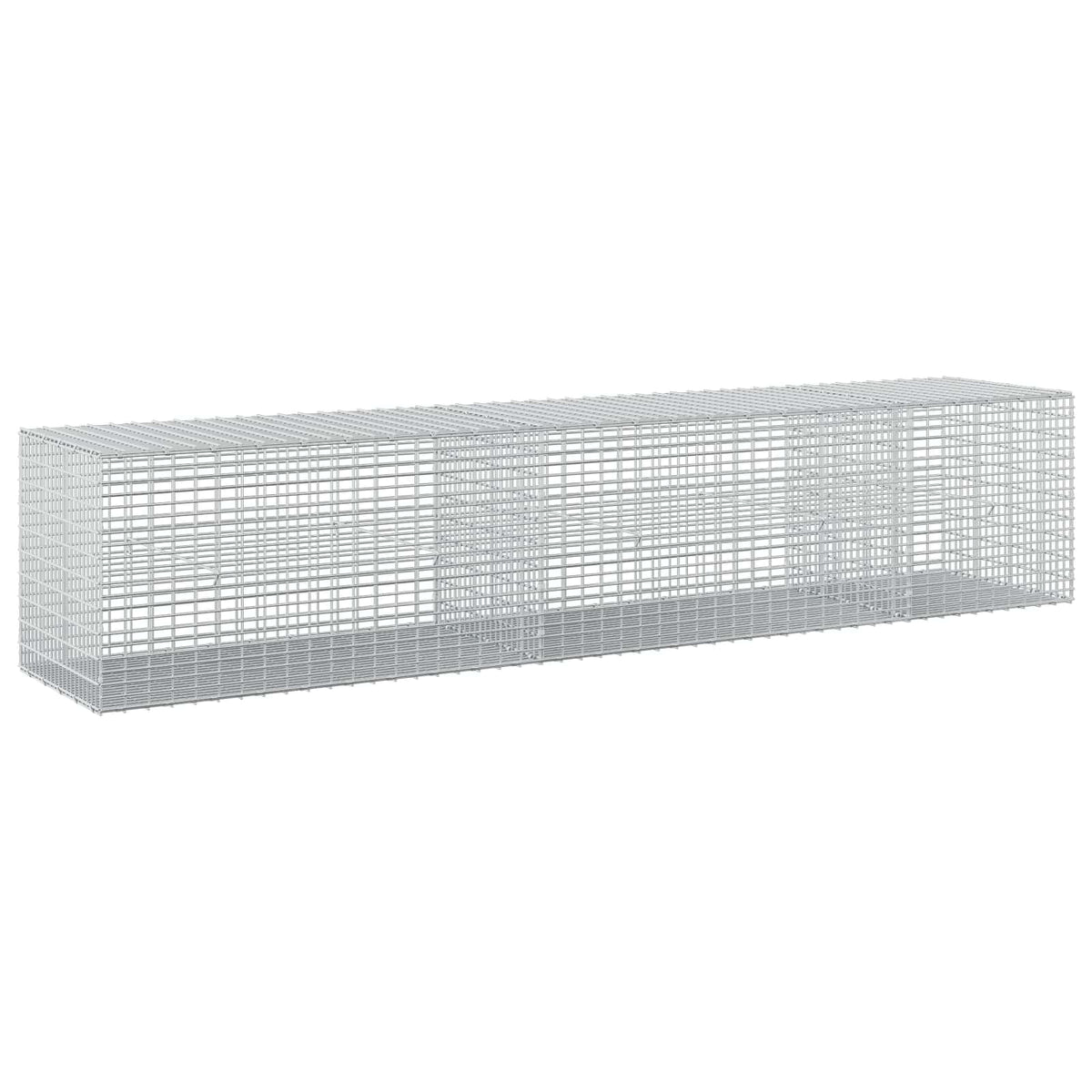 vidaXL Gabion z drutu 3,5 mm i siatką 5x2,5 cm 250x50x50 cm