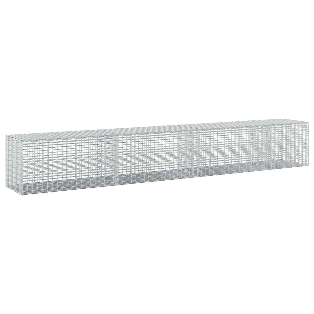 vidaXL Gabion z drutu 3,5 mm i siatką 5x2,5 cm 350x50x50 cm