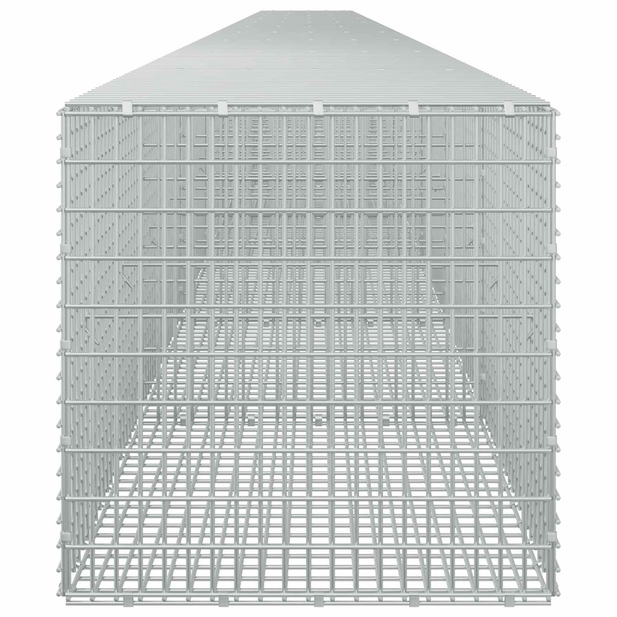 vidaXL Gabion z drutu 3,5 mm i siatką 5x2,5 cm 1050x50x50 cm