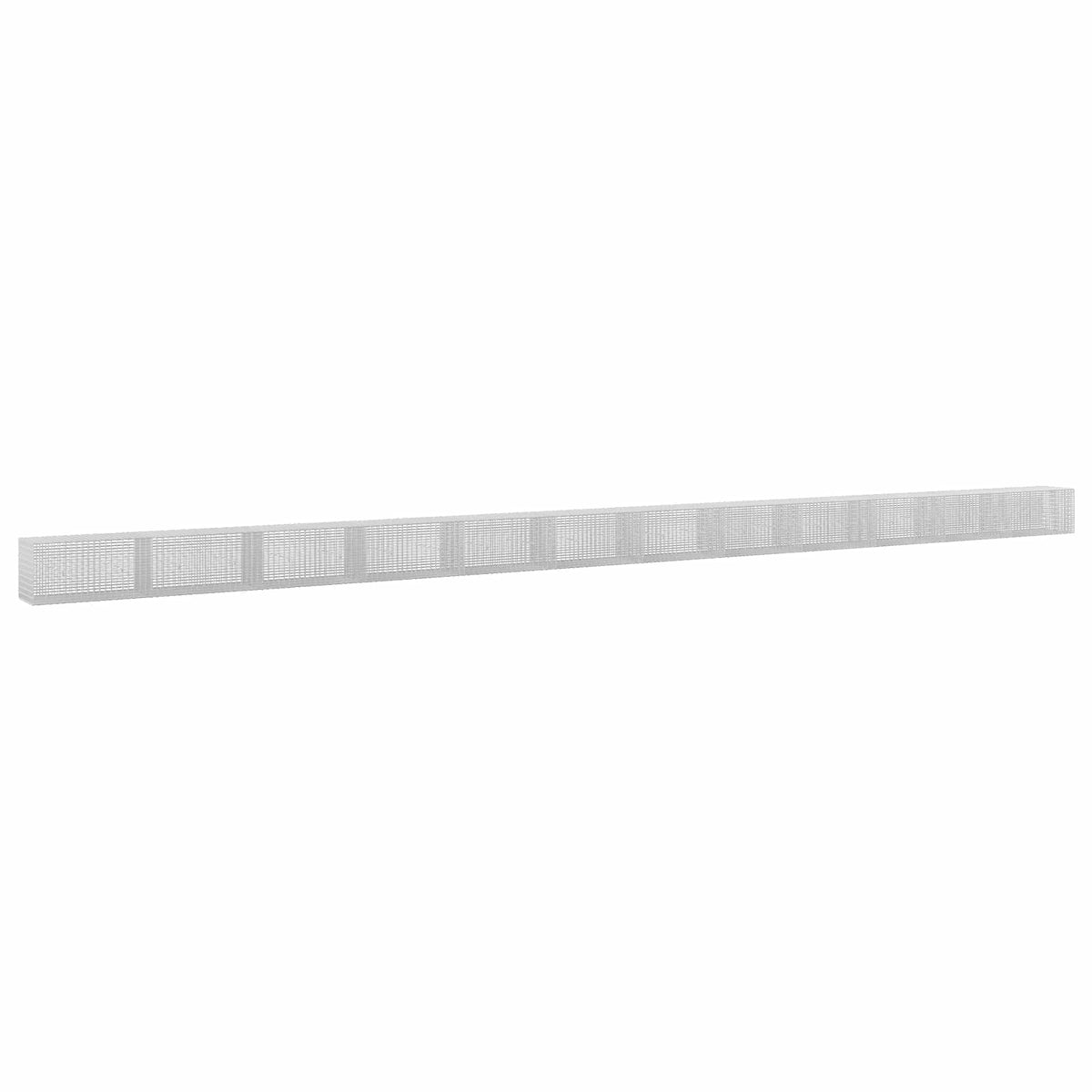 vidaXL Gabion z drutu 3,5 mm i siatką 5x2,5 cm 1200x50x50 cm