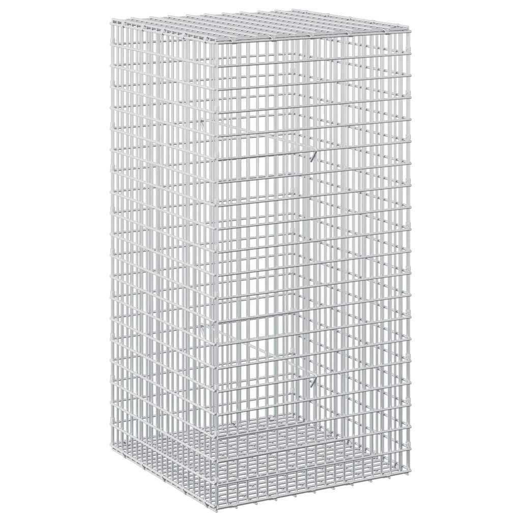 vidaXL Gabion z drutu 3,5 mm i siatką 5x2,5 cm 50x50x100 cm