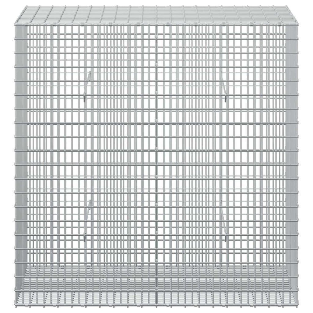 vidaXL Gabion z drutu 3,5 mm i siatką 5x2,5 cm 100x50x100 cm