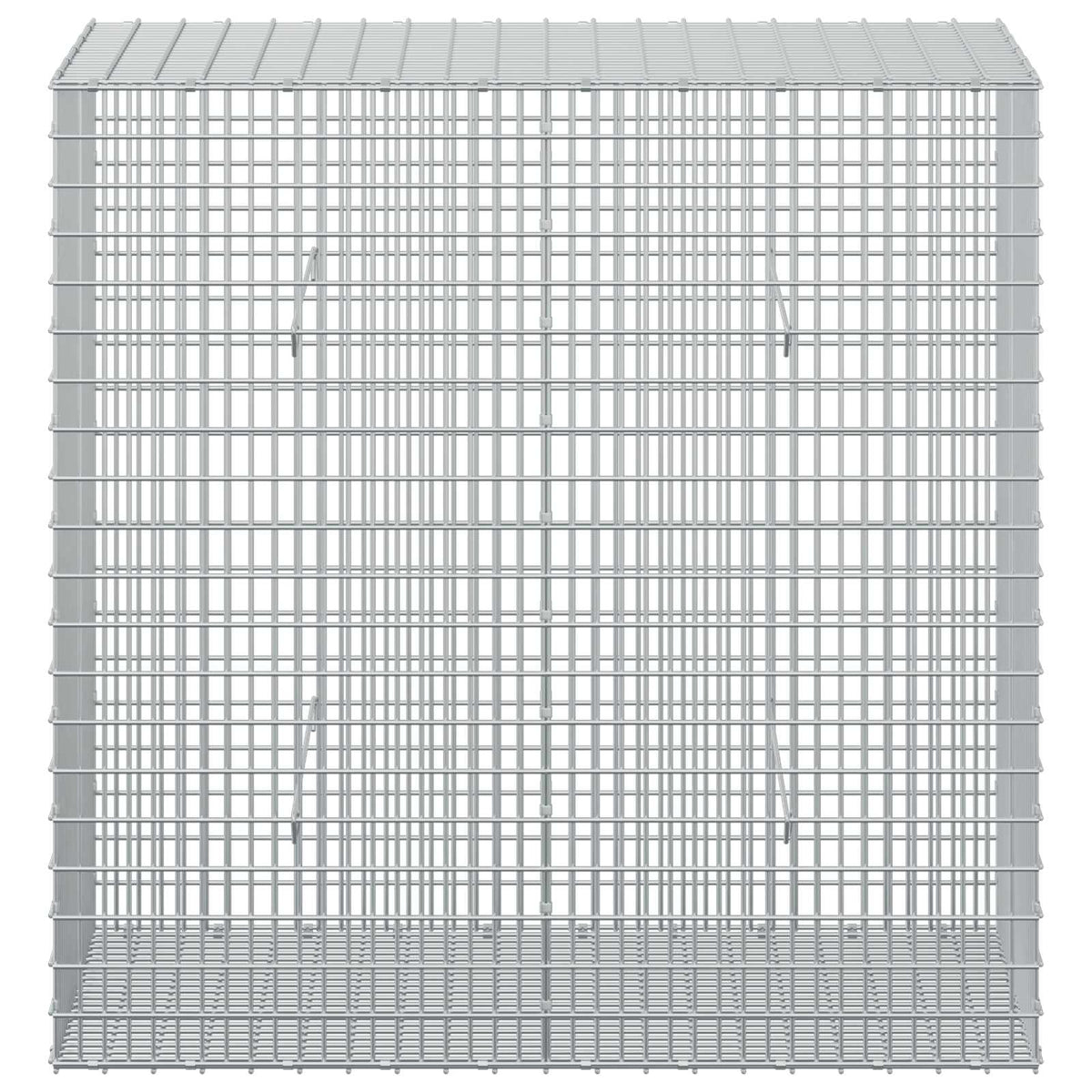 vidaXL Gabion z drutu 3,5 mm i siatką 5x2,5 cm 100x50x100 cm