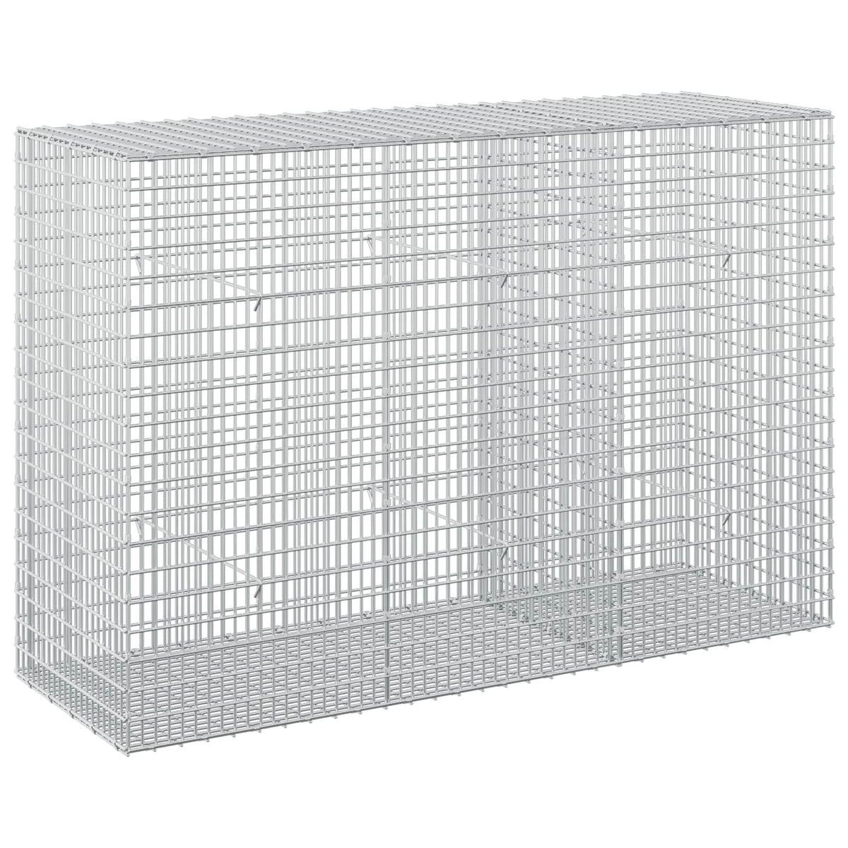 vidaXL Gabion z drutu 3,5 mm i siatką 5x2,5 cm 150x50x100 cm