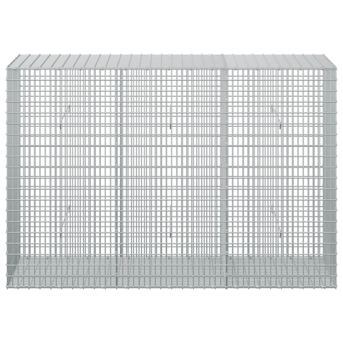 vidaXL Gabion z drutu 3,5 mm i siatką 5x2,5 cm 150x50x100 cm