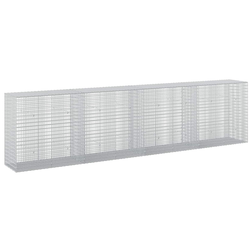 vidaXL Gabion z drutu 3,5 mm i siatką 5x2,5 cm 400x50x100 cm