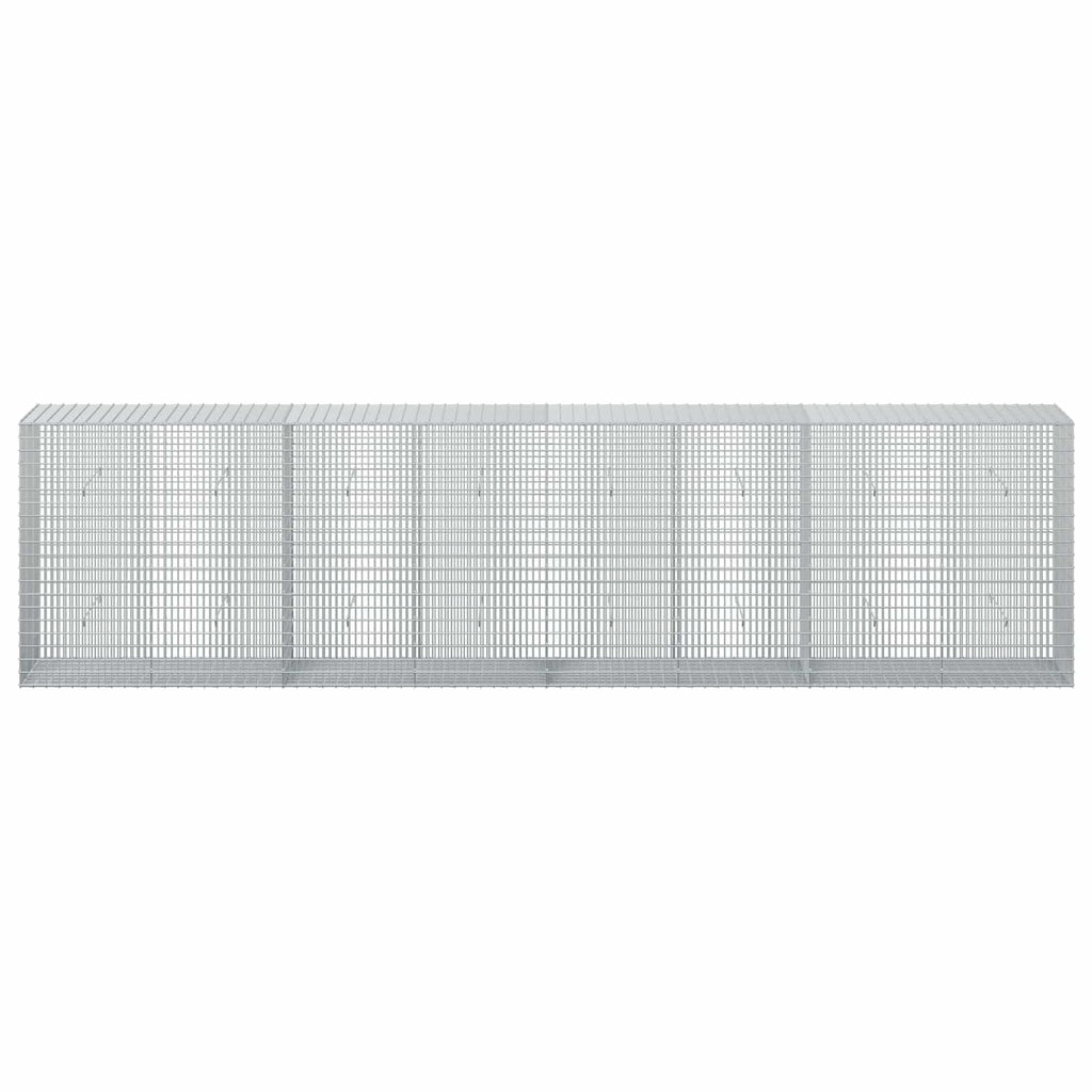 vidaXL Gabion z drutu 3,5 mm i siatką 5x2,5 cm 400x50x100 cm