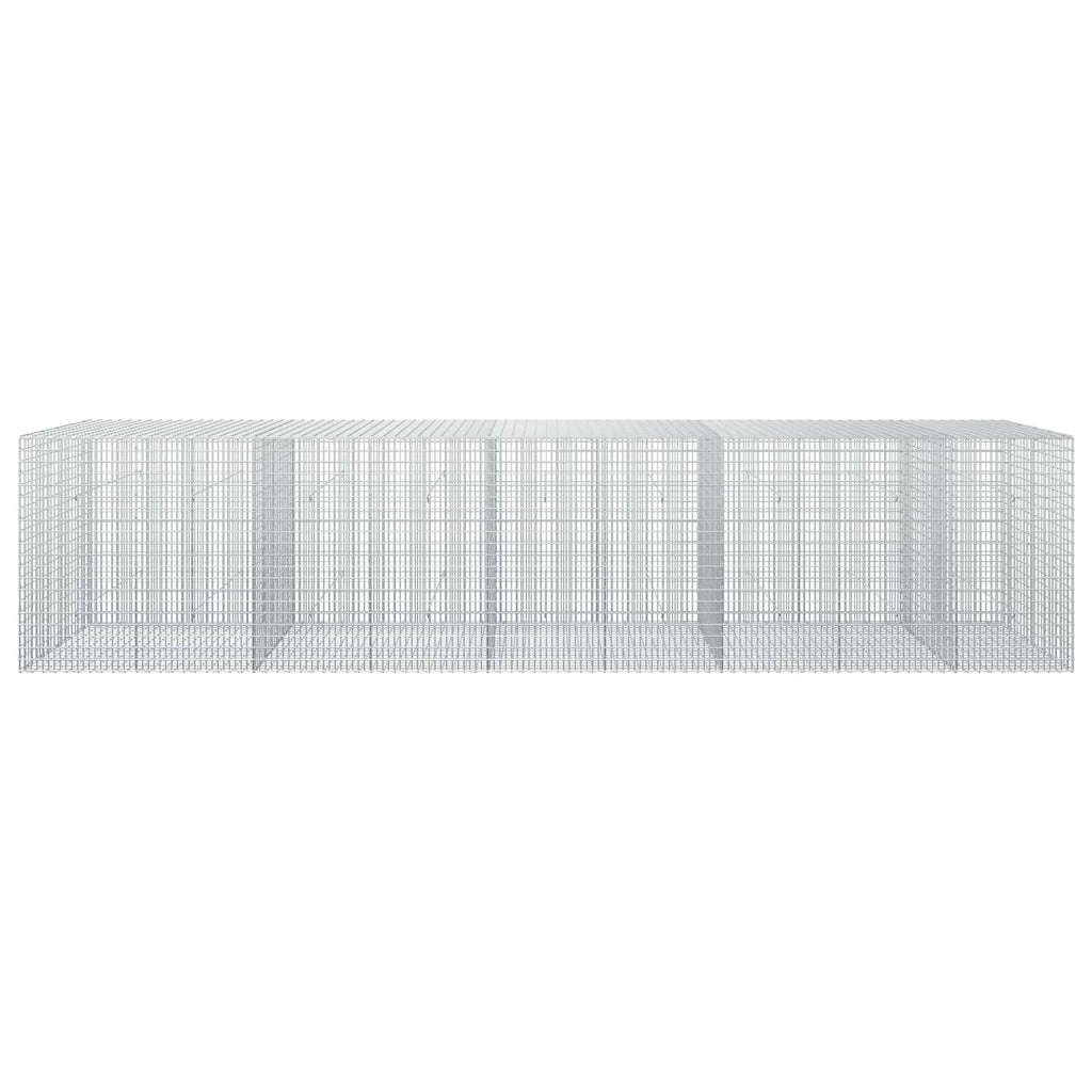 vidaXL Gabion z drutu 3,5 mm i siatką 5x2,5 cm 450x50x100 cm