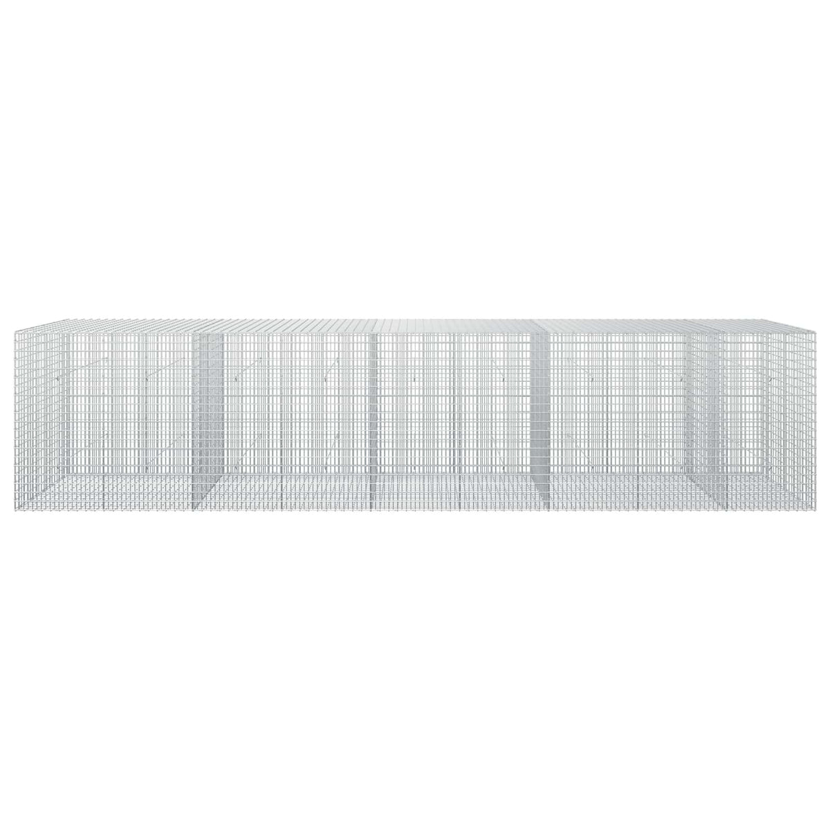 vidaXL Gabion z drutu 3,5 mm i siatką 5x2,5 cm 450x50x100 cm