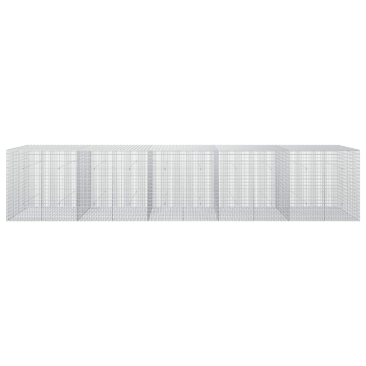 vidaXL Gabion z drutu 3,5 mm i siatką 5x2,5 cm 500x50x100 cm
