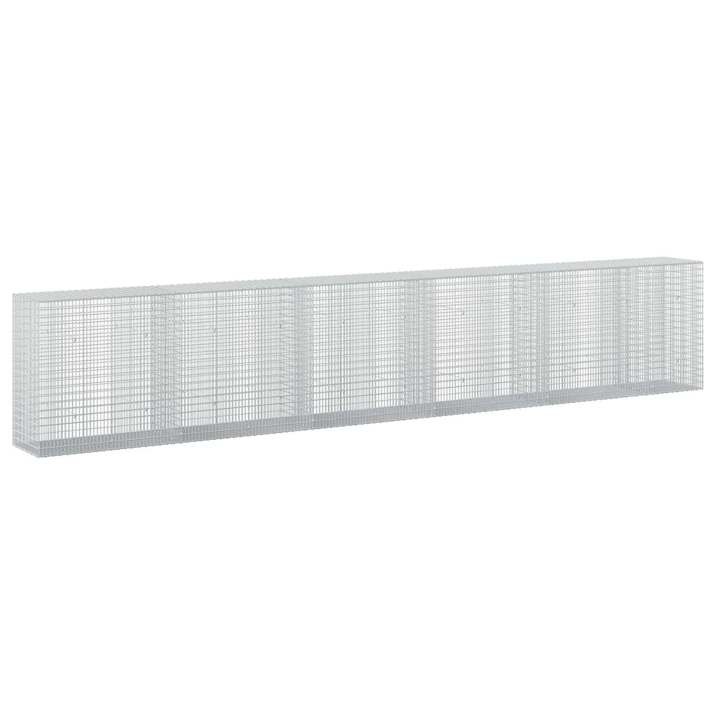 vidaXL Gabion z drutu 3,5 mm i siatką 5x2,5 cm 550x50x100 cm