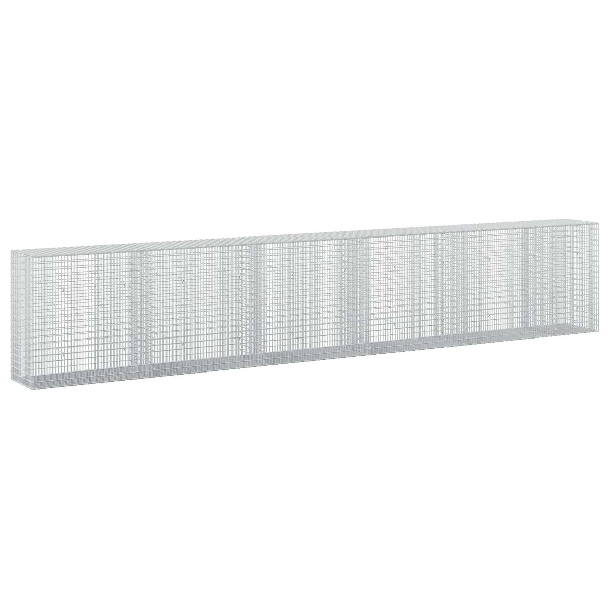 vidaXL Gabion z drutu 3,5 mm i siatką 5x2,5 cm 550x50x100 cm