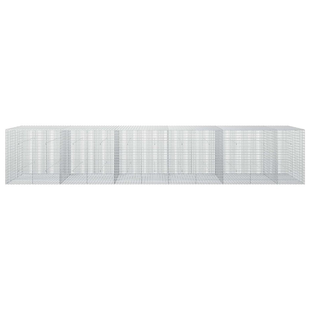 vidaXL Gabion z drutu 3,5 mm i siatką 5x2,5 cm 550x50x100 cm