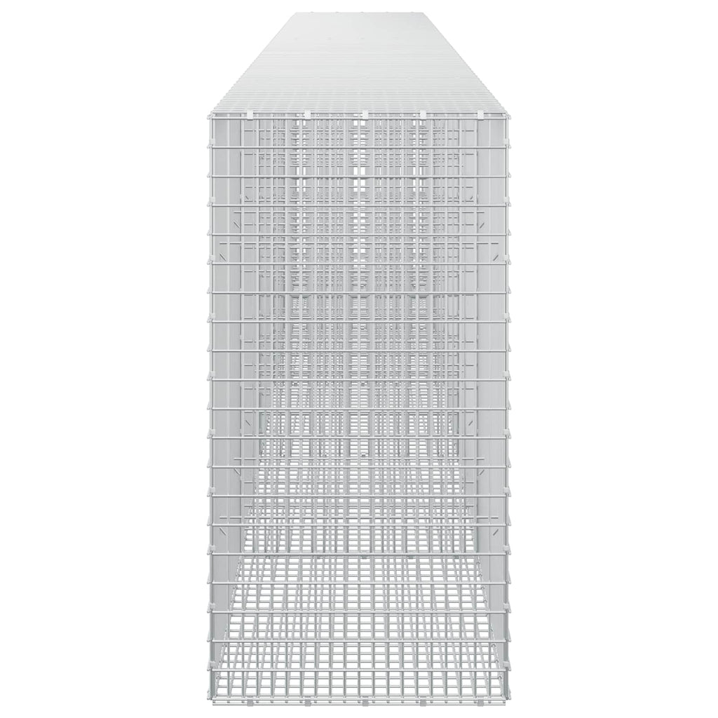 vidaXL Gabion z drutu 3,5 mm i siatką 5x2,5 cm 550x50x100 cm