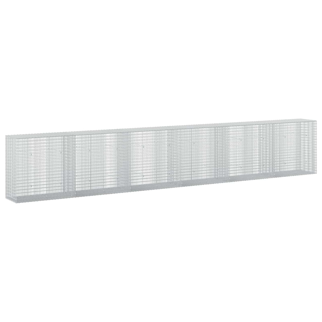 vidaXL Gabion z drutu 3,5 mm i siatką 5x2,5 cm 600x50x100 cm