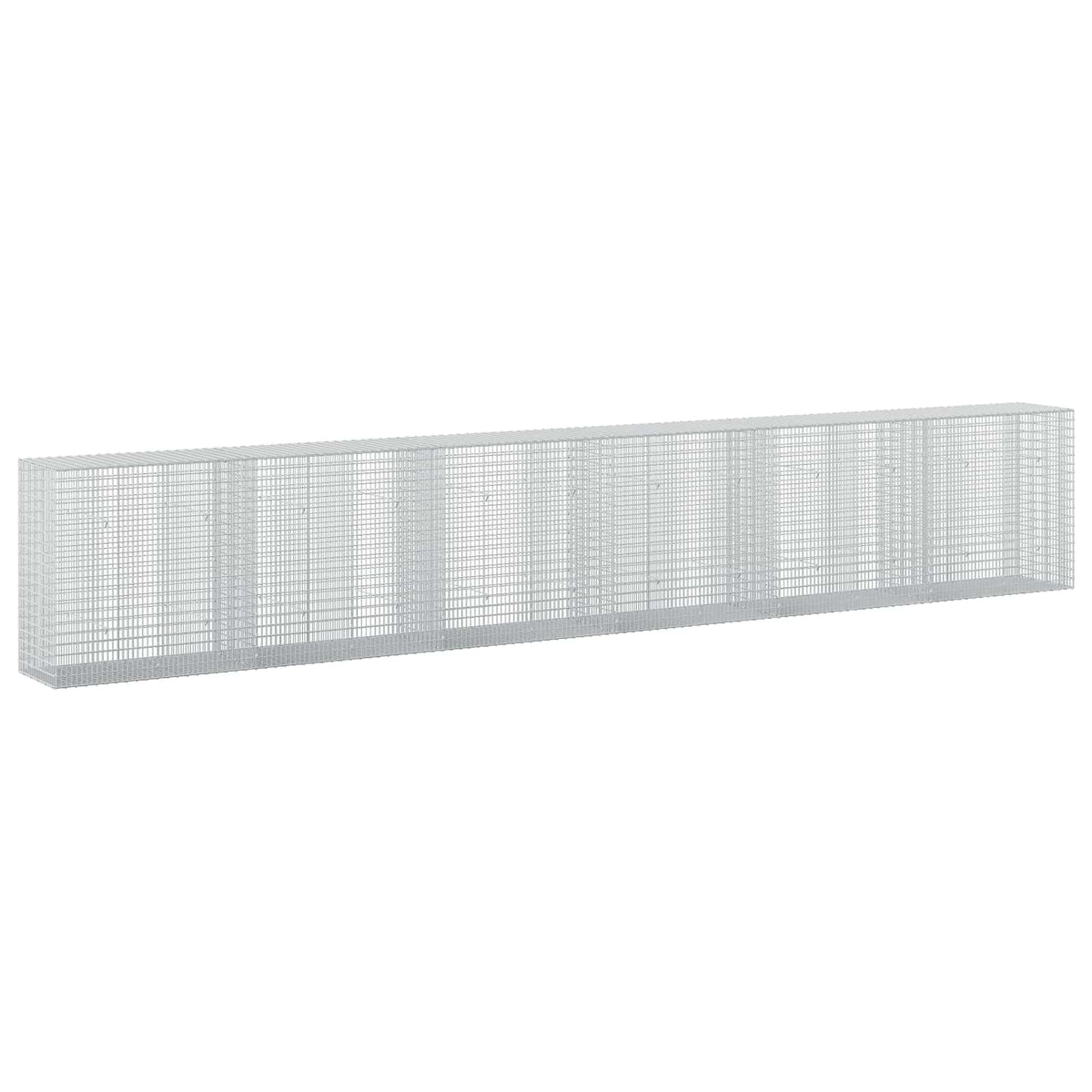 vidaXL Gabion z drutu 3,5 mm i siatką 5x2,5 cm 600x50x100 cm