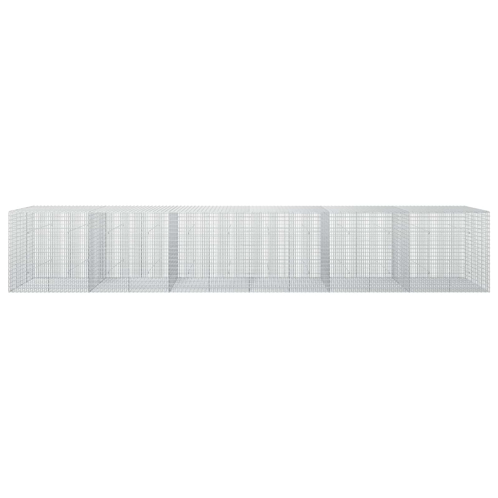 vidaXL Gabion z drutu 3,5 mm i siatką 5x2,5 cm 600x50x100 cm