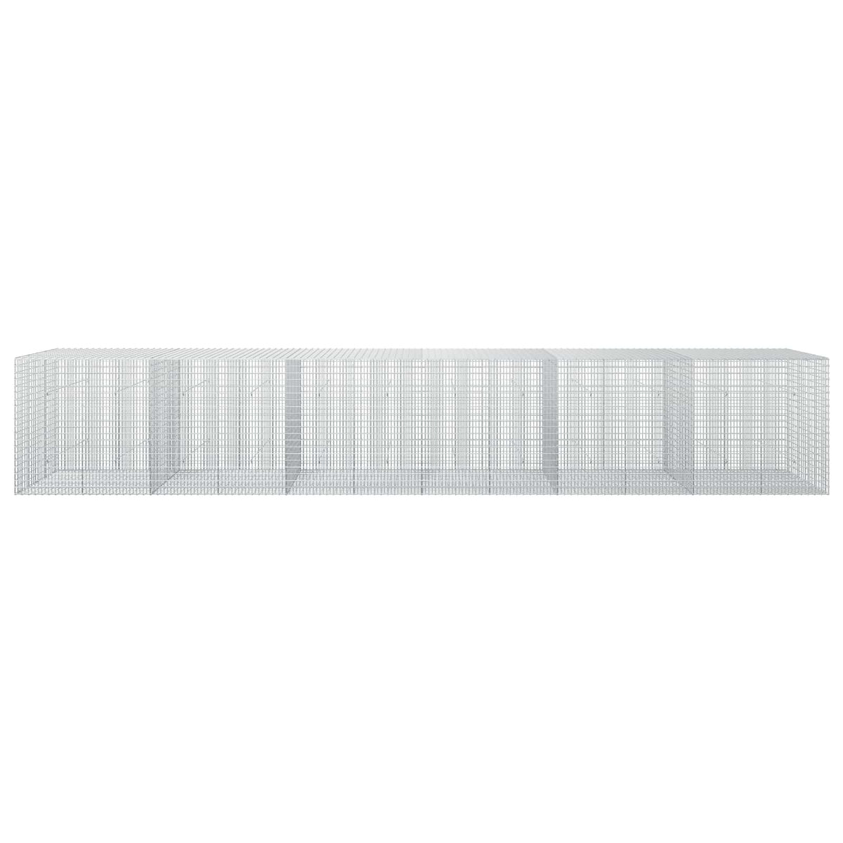 vidaXL Gabion z drutu 3,5 mm i siatką 5x2,5 cm 600x50x100 cm