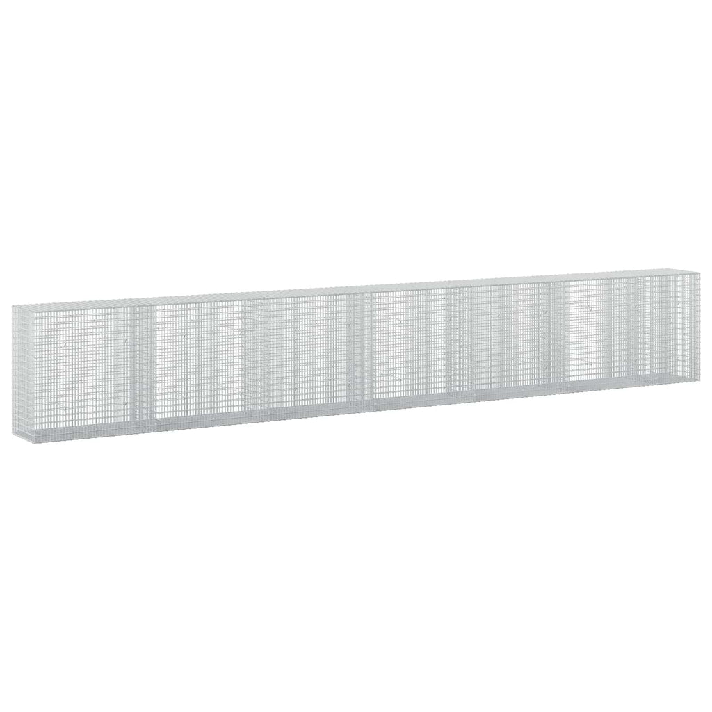 vidaXL Gabion z drutu 3,5 mm i siatką 5x2,5 cm 650x50x100 cm