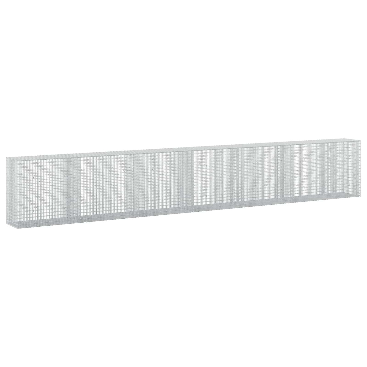 vidaXL Gabion z drutu 3,5 mm i siatką 5x2,5 cm 650x50x100 cm