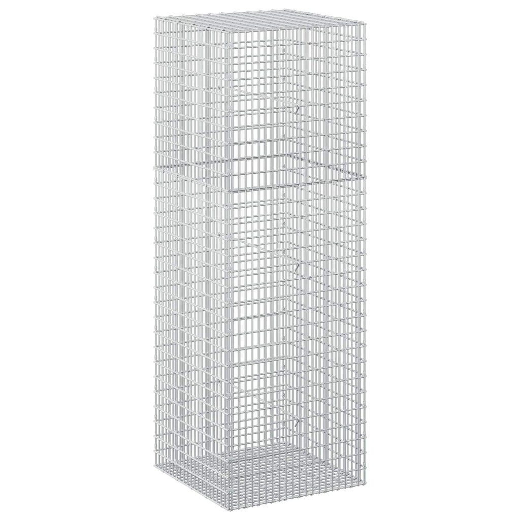 vidaXL Gabion z drutu 3,5 mm i siatką 5x2,5 cm 50x50x150 cm