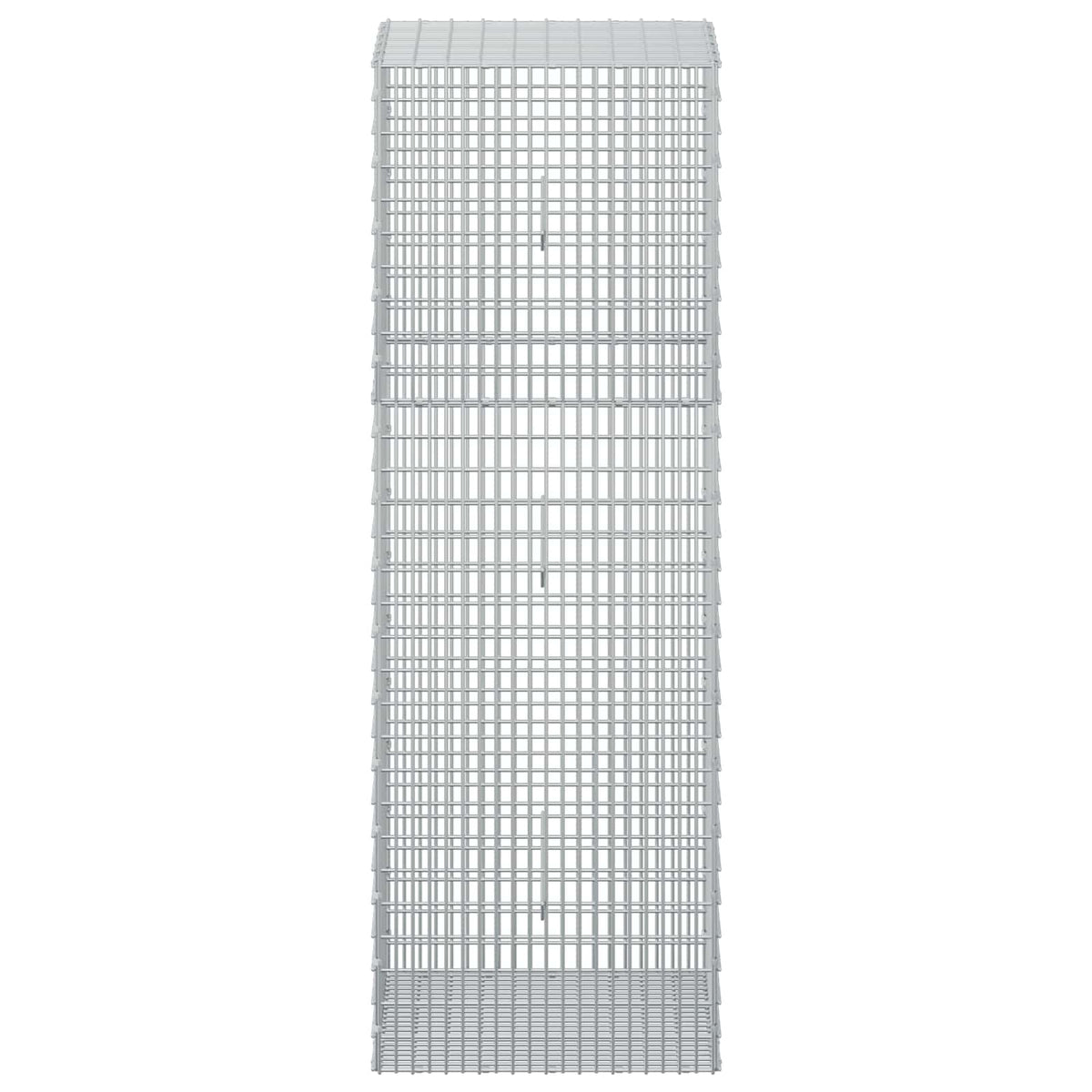vidaXL Gabion z drutu 3,5 mm i siatką 5x2,5 cm 50x50x150 cm
