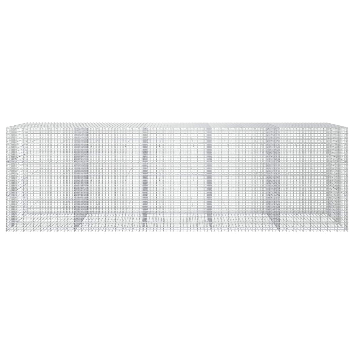 vidaXL Gabion z drutu 3,5 mm i siatką 5x2,5 cm 500x50x150 cm