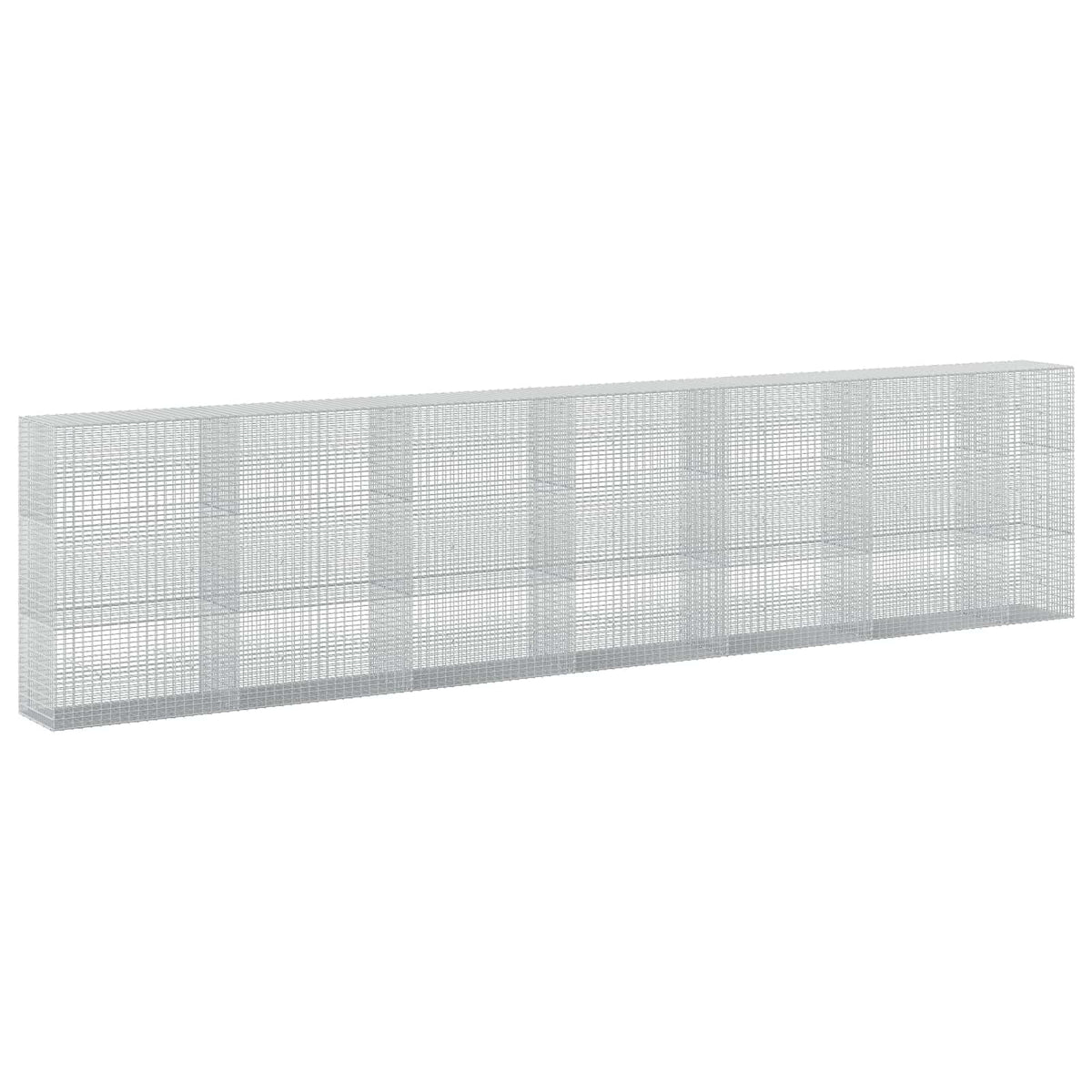 vidaXL Gabion z drutu 3,5 mm i siatką 5x2,5 cm 650x50x150 cm