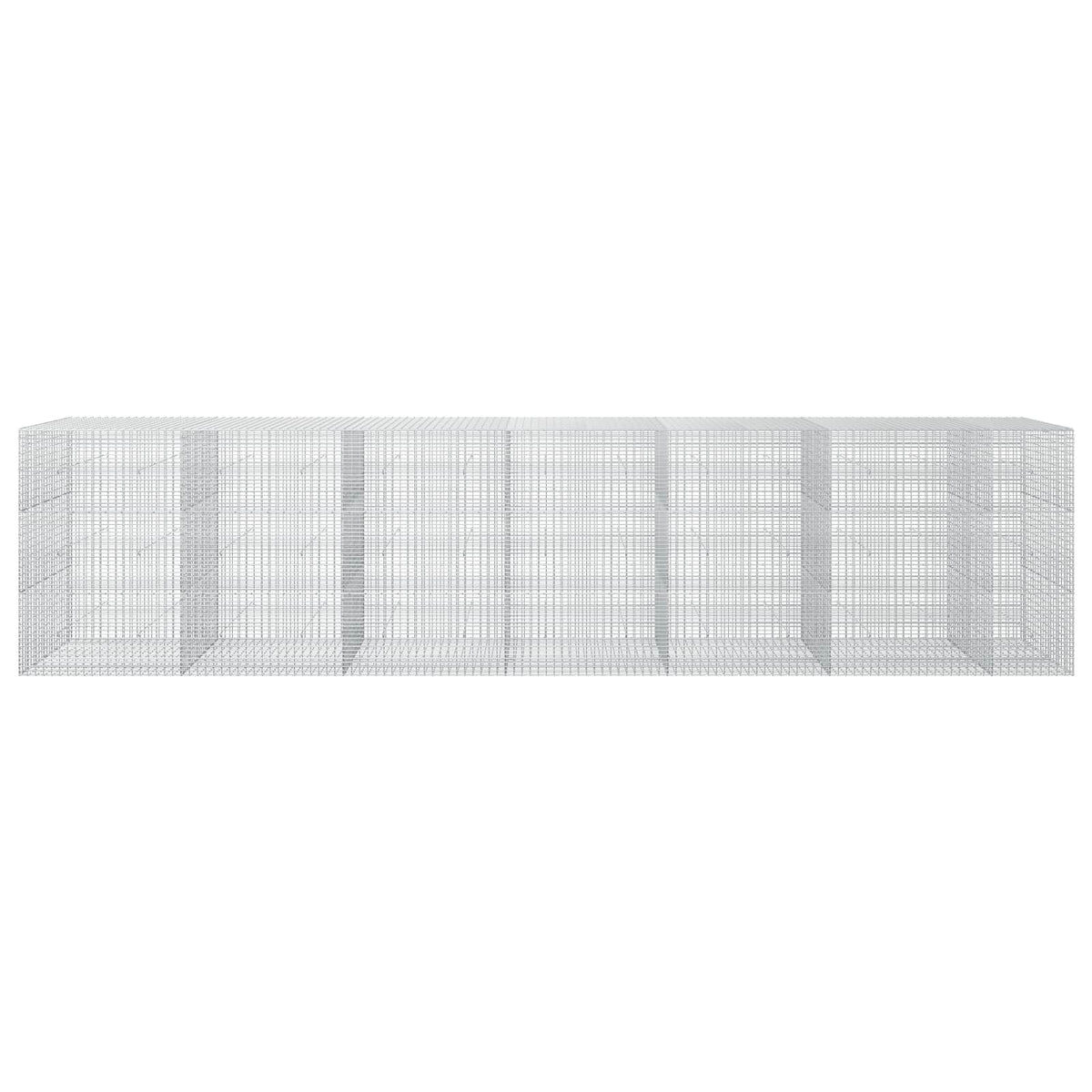 vidaXL Gabion z drutu 3,5 mm i siatką 5x2,5 cm 650x50x150 cm