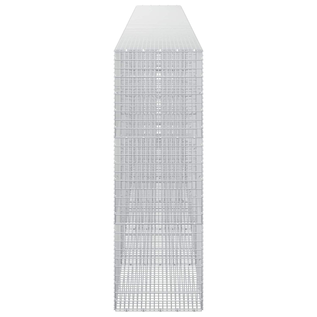 vidaXL Gabion z drutu 3,5 mm i siatką 5x2,5 cm 650x50x150 cm