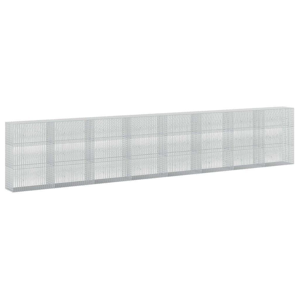 vidaXL Gabion z drutu 3,5 mm i siatką 5x2,5 cm 800x50x150 cm