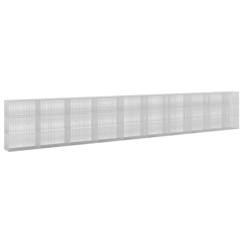 vidaXL Gabion z drutu 3,5 mm i siatką 5x2,5 cm 950x50x150 cm