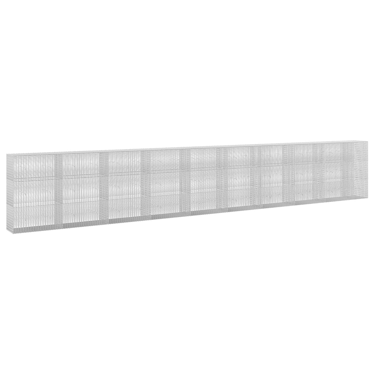 vidaXL Gabion z drutu 3,5 mm i siatką 5x2,5 cm 950x50x150 cm
