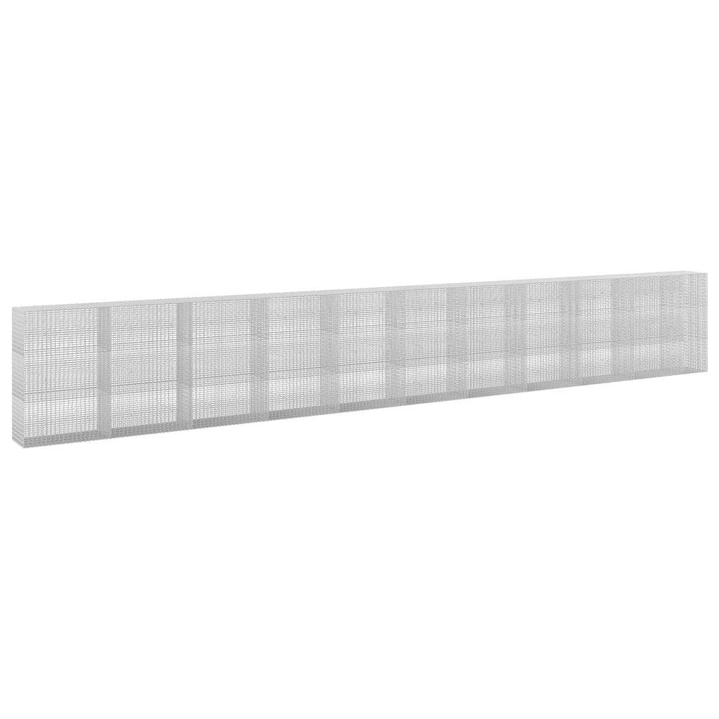 vidaXL Gabion z drutu 3,5 mm i siatką 5x2,5 cm 1050x50x150 cm