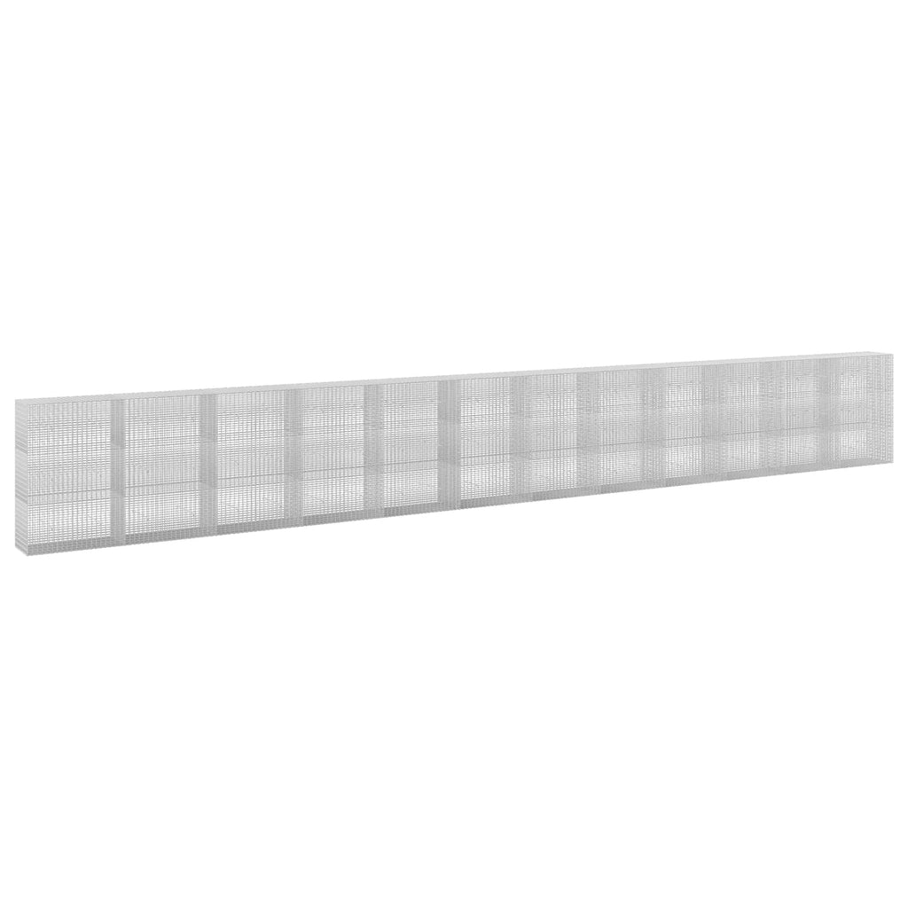 vidaXL Gabion z drutu 3,5 mm i siatką 5x2,5 cm 1200x50x150 cm