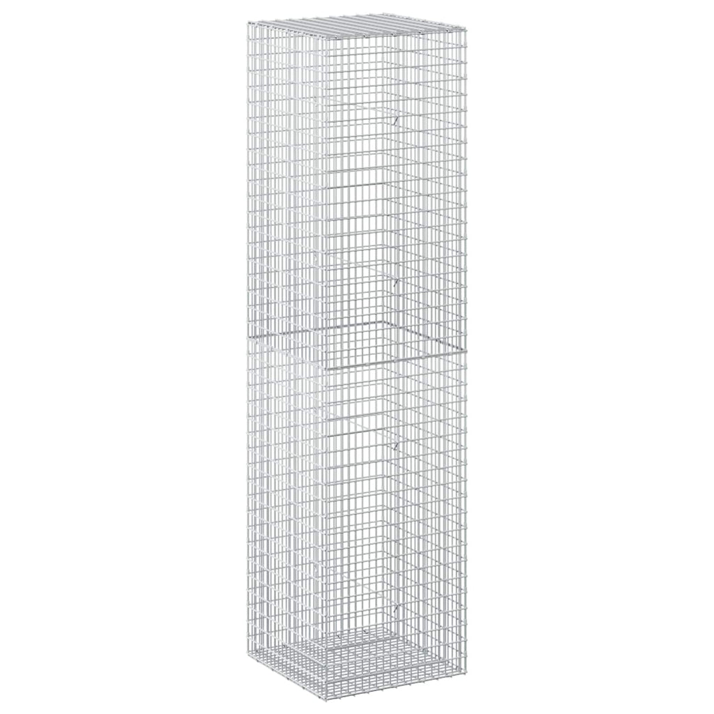 vidaXL Gabion z drutu 3,5 mm i siatką 5x2,5 cm 50x50x200 cm