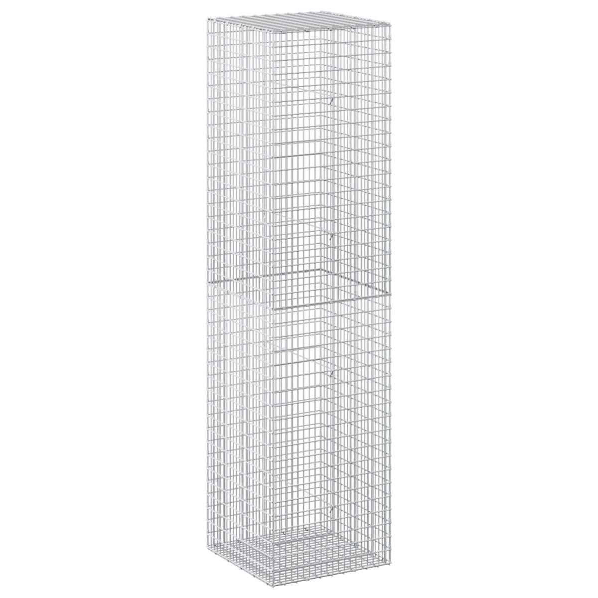vidaXL Gabion z drutu 3,5 mm i siatką 5x2,5 cm 50x50x200 cm
