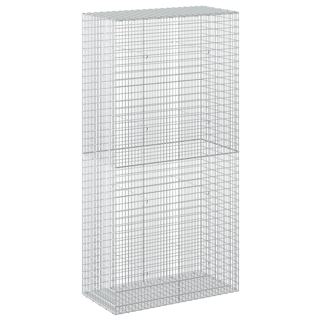 vidaXL Gabion z drutu 3,5 mm i siatką 5x2,5 cm 100x50x200 cm