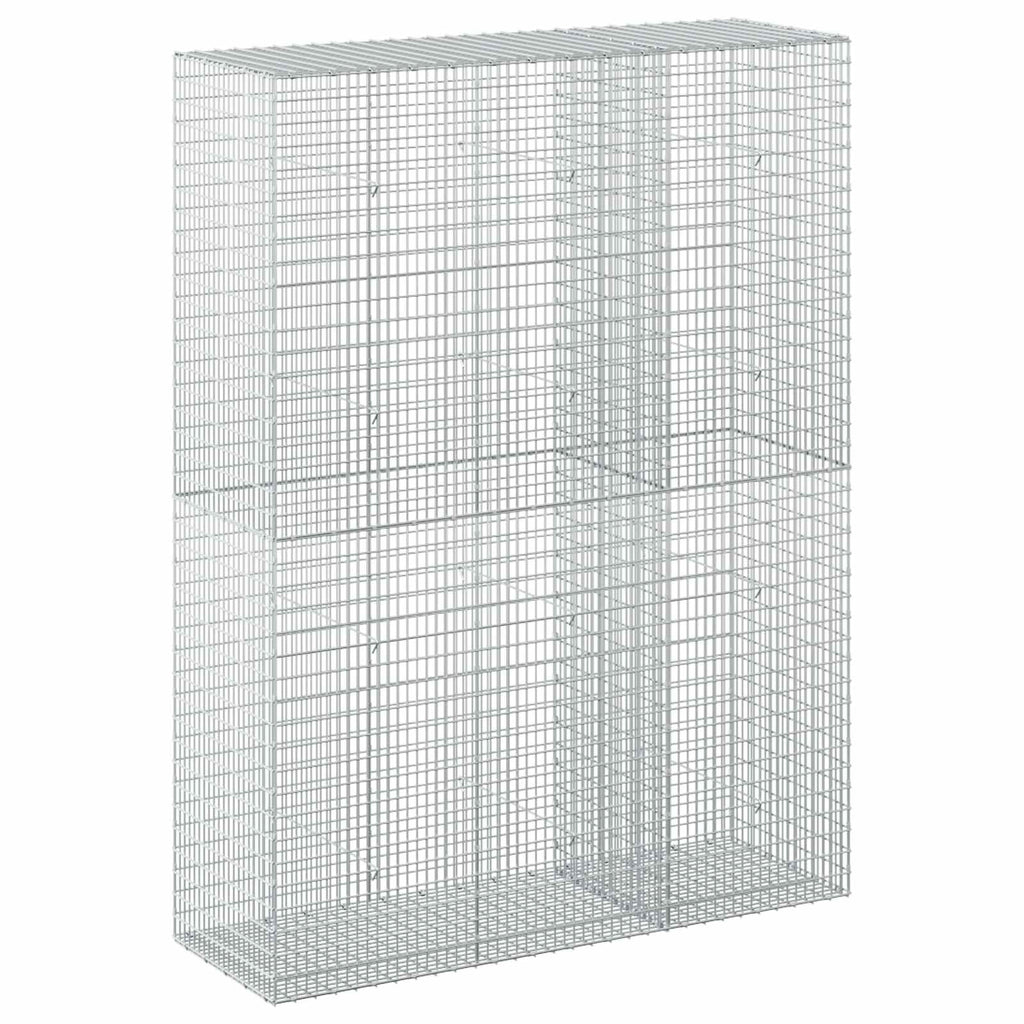 vidaXL Gabion z drutu 3,5 mm i siatką 5x2,5 cm 150x50x200 cm