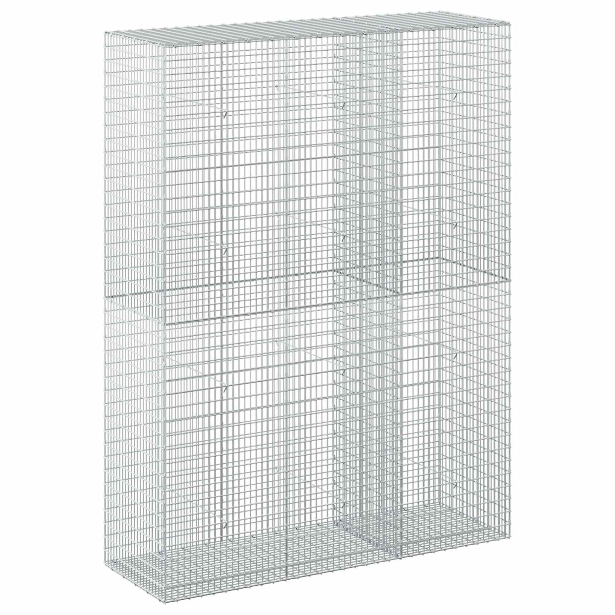 vidaXL Gabion z drutu 3,5 mm i siatką 5x2,5 cm 150x50x200 cm