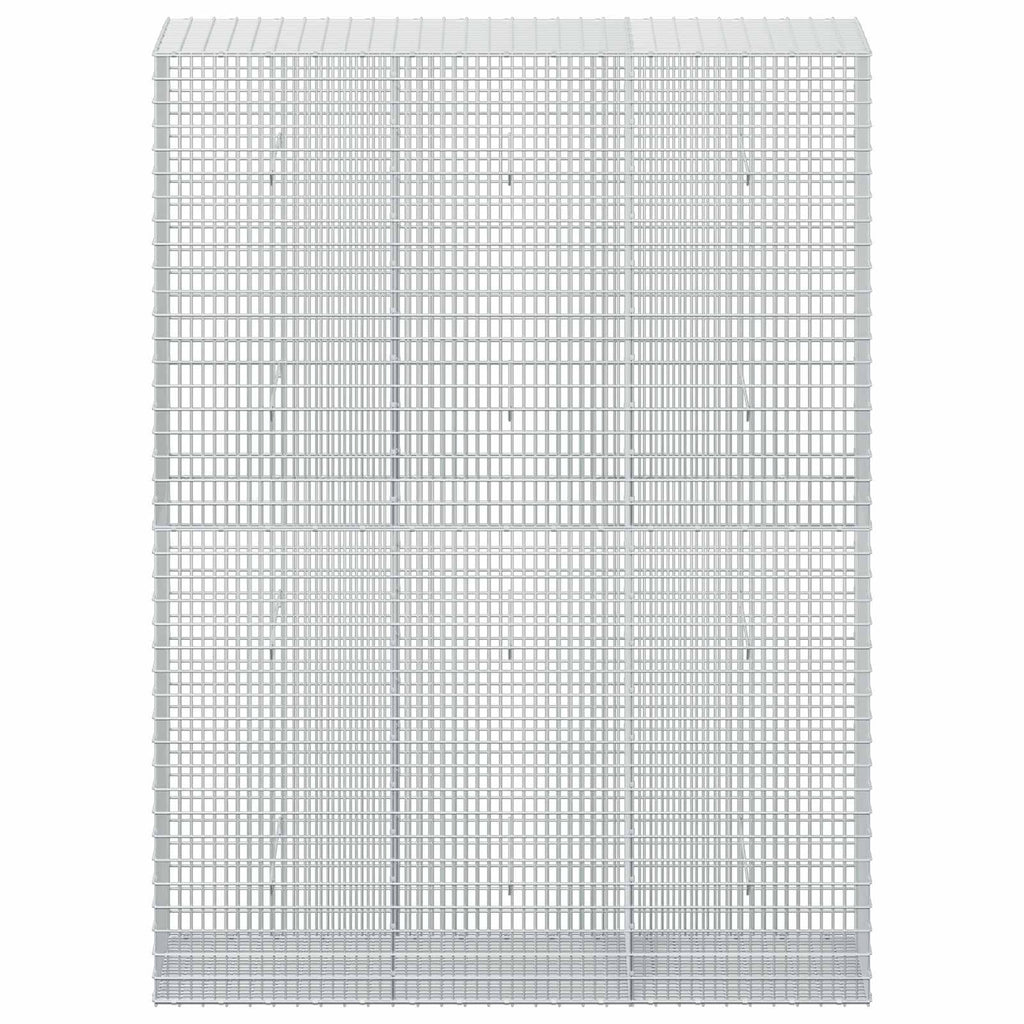 vidaXL Gabion z drutu 3,5 mm i siatką 5x2,5 cm 150x50x200 cm