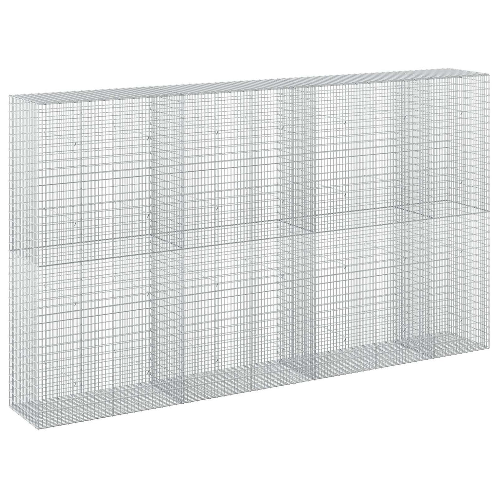 vidaXL Gabion z drutu 3,5 mm i siatką 5x2,5 cm 350x50x200 cm
