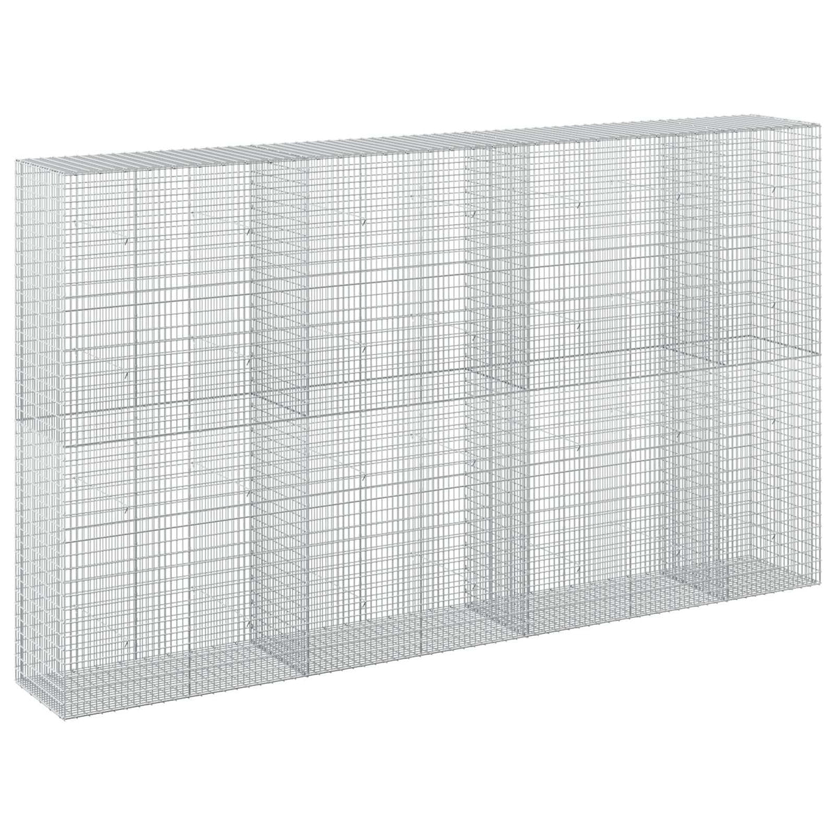 vidaXL Gabion z drutu 3,5 mm i siatką 5x2,5 cm 350x50x200 cm
