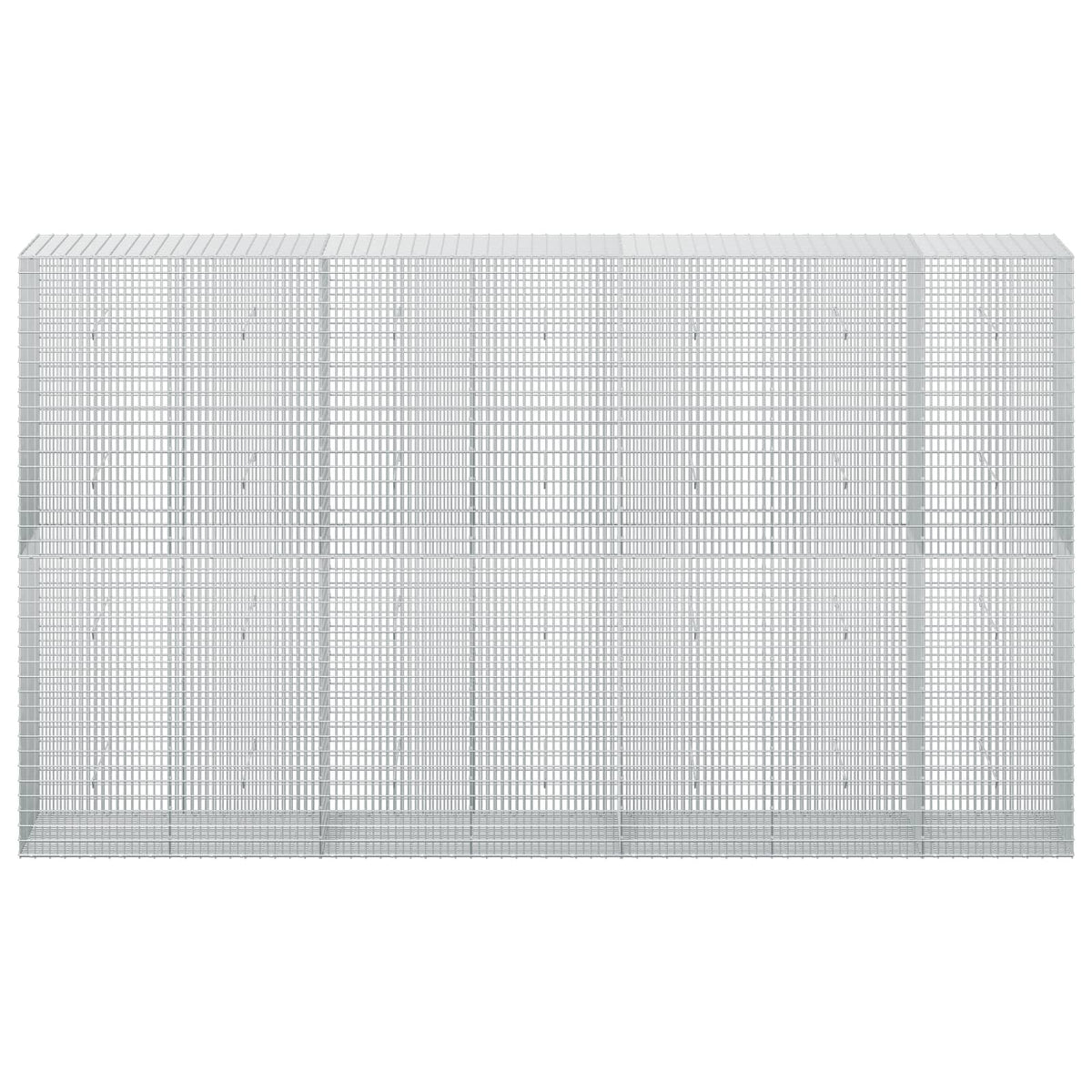 vidaXL Gabion z drutu 3,5 mm i siatką 5x2,5 cm 350x50x200 cm