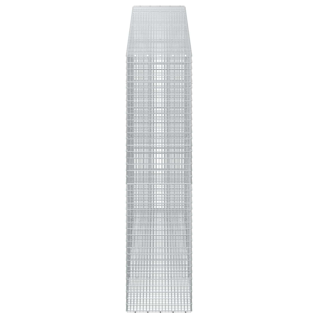 vidaXL Gabion z drutu 3,5 mm i siatką 5x2,5 cm 350x50x200 cm