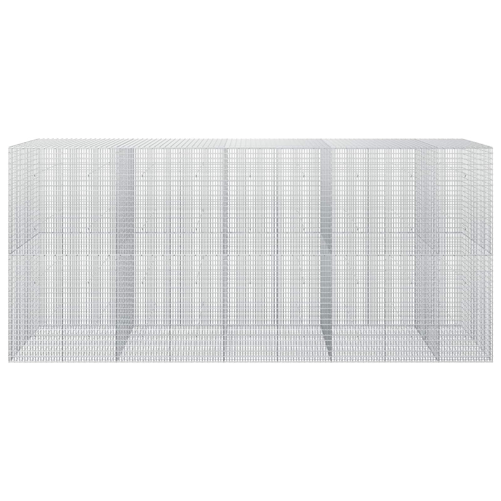 vidaXL Gabion z drutu 3,5 mm i siatką 5x2,5 cm 450x50x200 cm