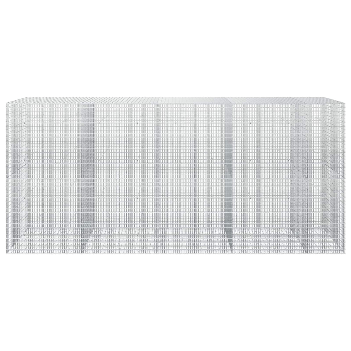 vidaXL Gabion z drutu 3,5 mm i siatką 5x2,5 cm 450x50x200 cm